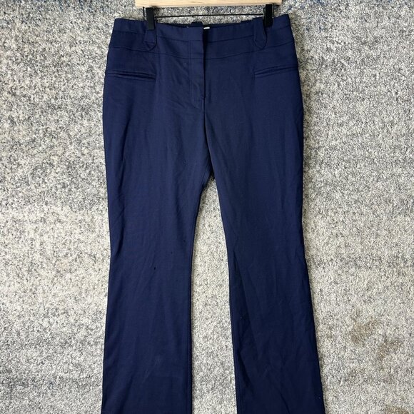 Altuzarra Pants Womens IT 44 Berry Blue Virgin Wool Stretch Made Italy 318-601 - Picture 1 of 11